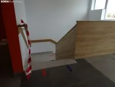 Una de las estancias interiores hoy del edificio de I D i del Campus. /SN
