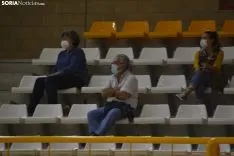 Una imagen del encuentro esta tarde en el pabellón de Los Pajaritos. /SN