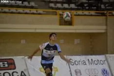 Una imagen del encuentro esta tarde en el pabellón de Los Pajaritos. /SN