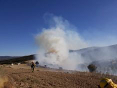 Fotos de los incendios en Oncala y Sárnago/ Fuente: BRIF a Lubia