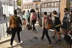 Primer día de cole en el CEIP La Arboleda.