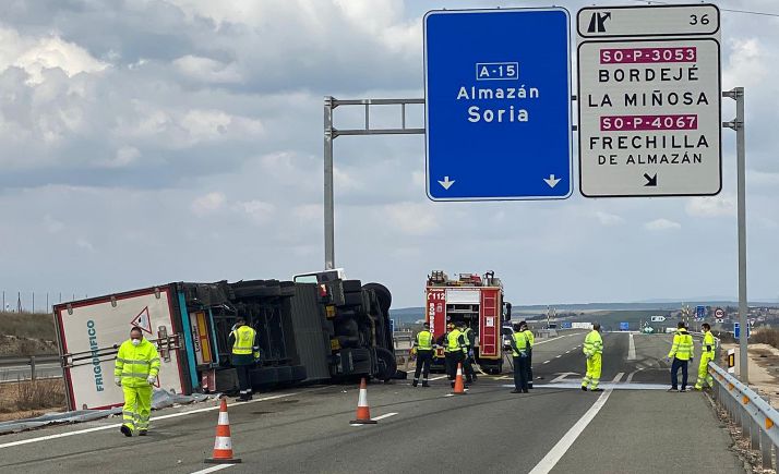 Siniestro mortal en marzo, en la A-15 dentro del término de Frechilla de Almazán. 