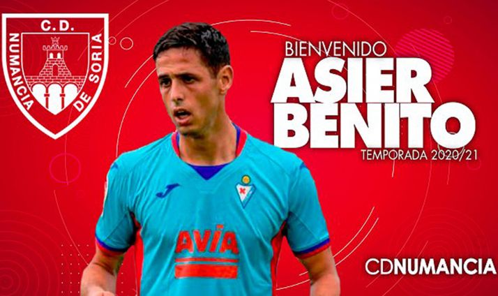 Numancia y Éibar acuerdan la cesión de Asier Benito