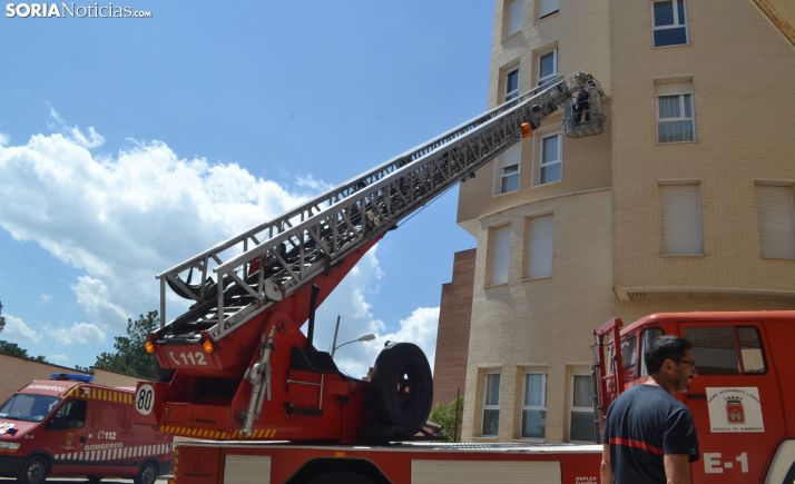 Una intervención de los bomberos en la capital. /SN