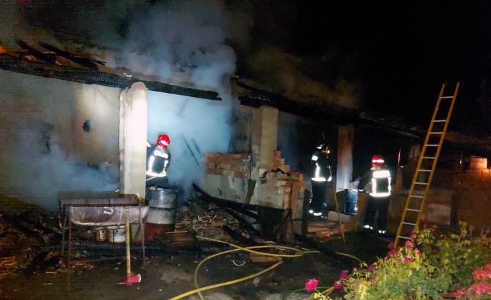 Incendio urbano en Serón de Nágima