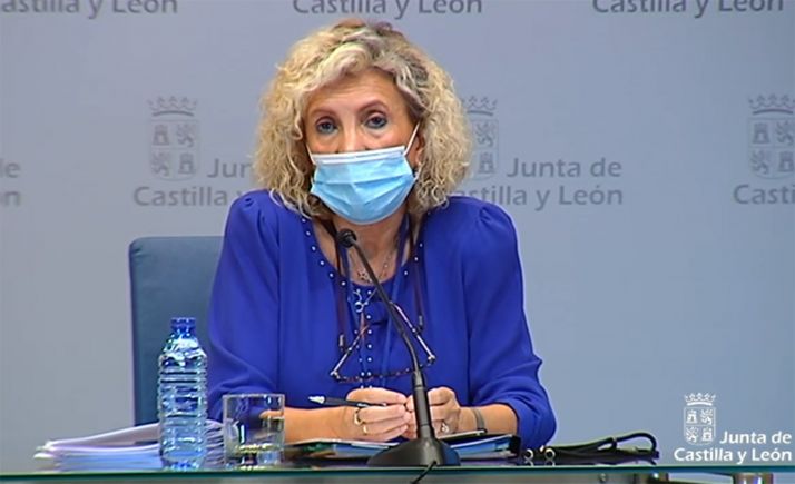 Verónica Casado en su comparecencia de este jueves. 