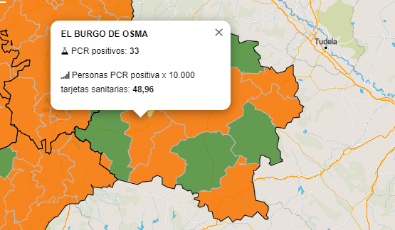 Situación epidemiológica en El Burgo de Osma.