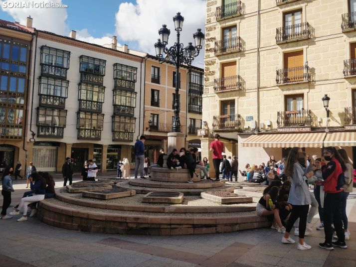 Coronavirus en Soria: Desalojada la plaza de la Tarta