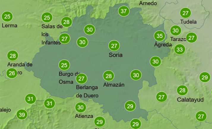 El tiempo en Soria: Temperaturas agradables y probabilidad de chubascos