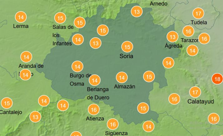 El tiempo en Soria: Notable descenso en las mínimas
