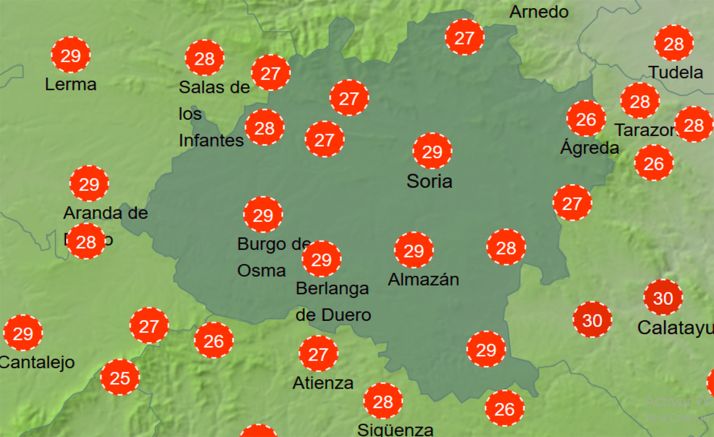 El tiempo en Soria: Siguen en aumento las máximas