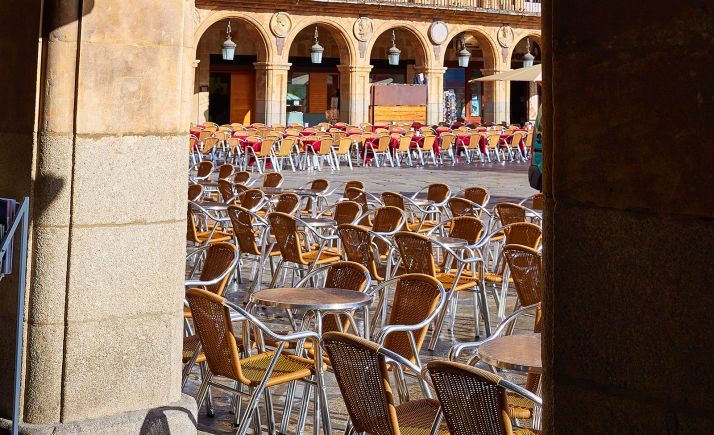 Una imagen de la plaza Mayor de Salamanca. 