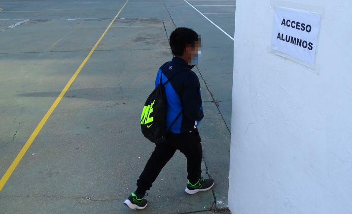 Un aula del Santa Teresa de Jesús, en cuarentena