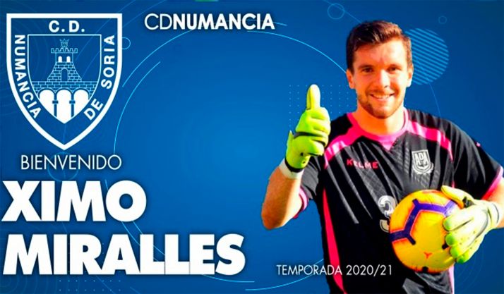 Ximo Miralles, fichaje para la portería numantina