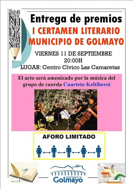 Nerea López Bosque, ganadora del I Certamen Literario de Golmayo