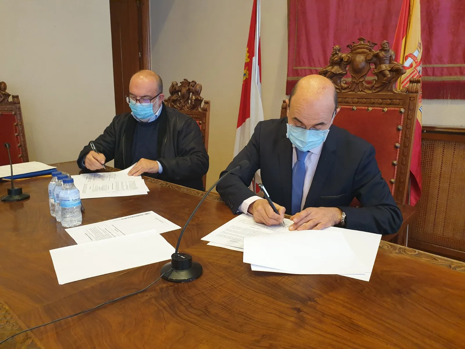 Una imagen de la Junta de Seguridad de Ágreda en la que ha sido suscrito el convenio. /SdG