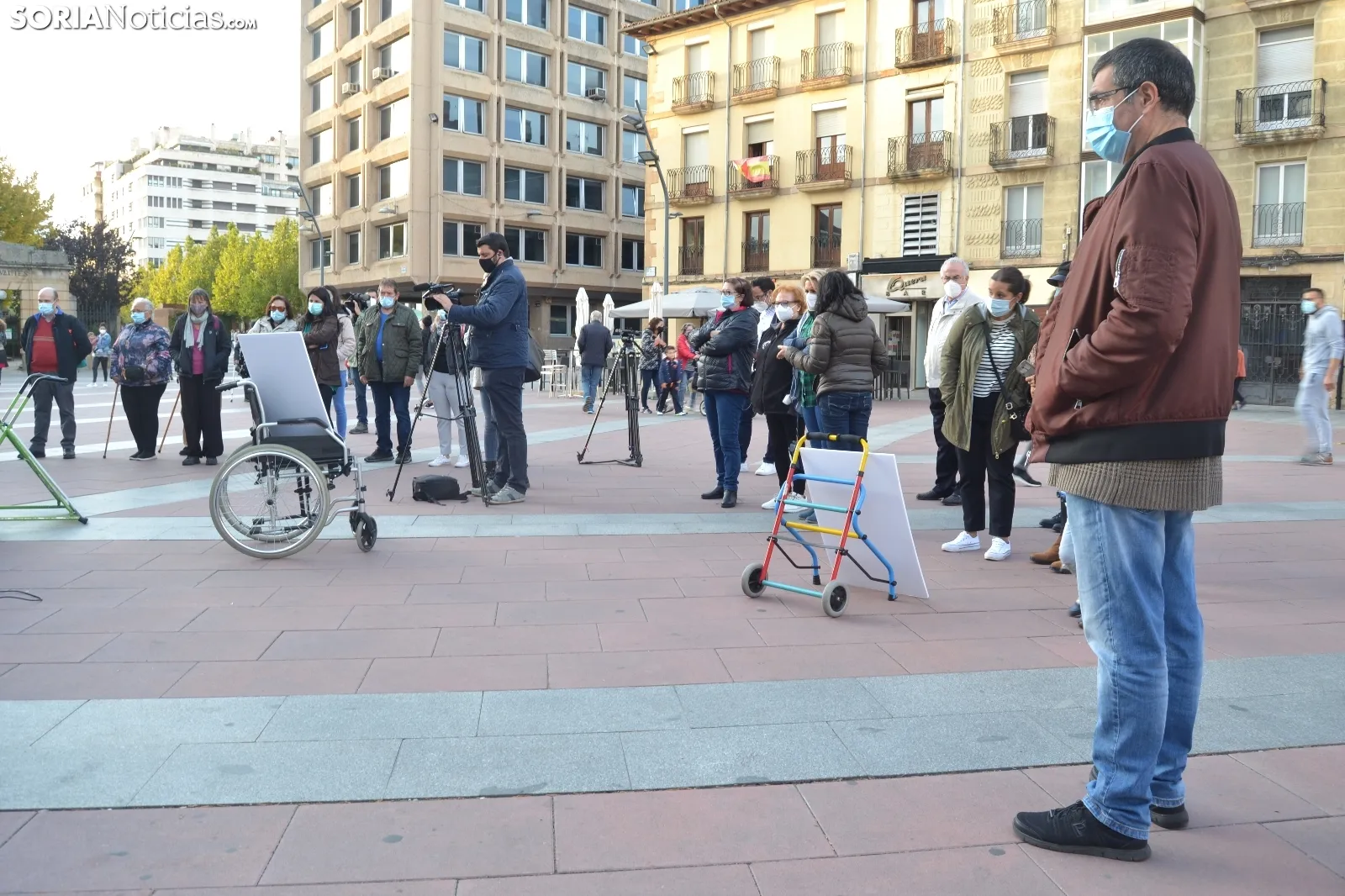 Una imagen de la concentración este martes. /SN