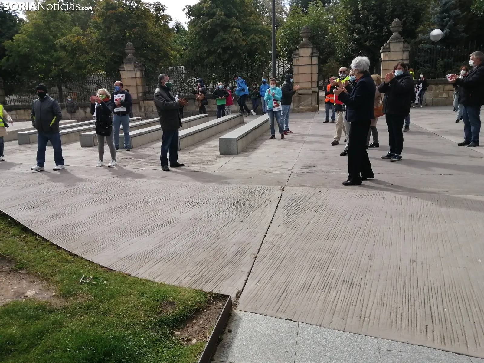 Una imagen del llamamiento hoy de la Soria Ya. /SN