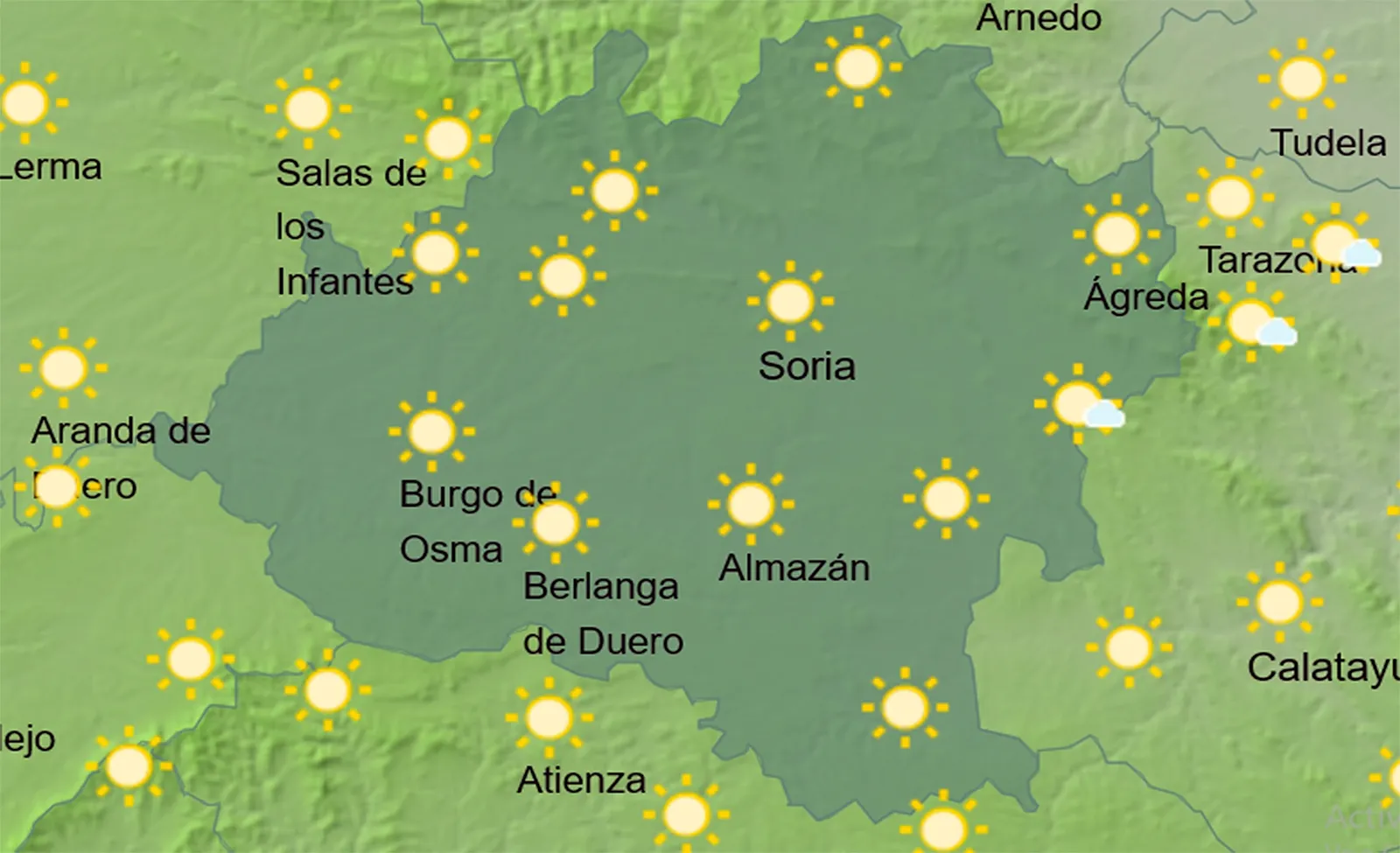 Foto 2 - El tiempo en Soria: Nieblas matinales y siguen subiendo los term&oacute;metros