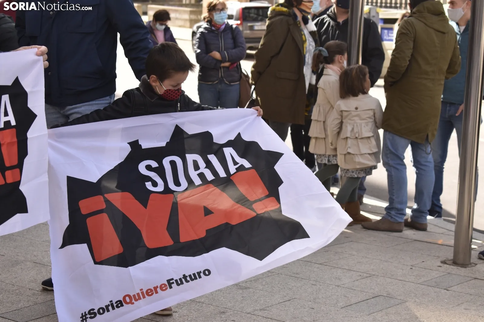 Concentración por la sanidad soriana.