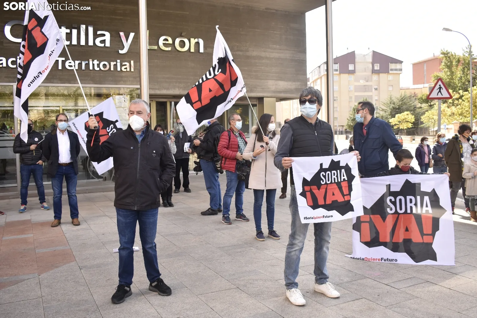 Concentración por la sanidad soriana.