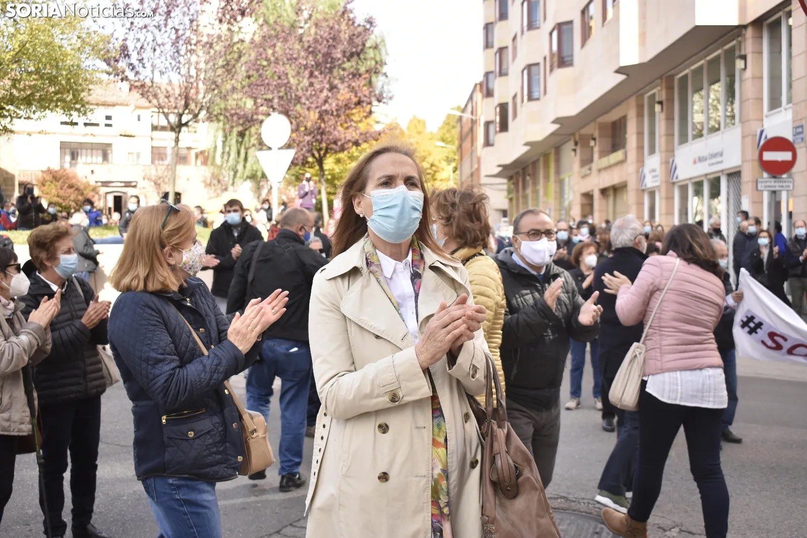 Concentración por la sanidad soriana.