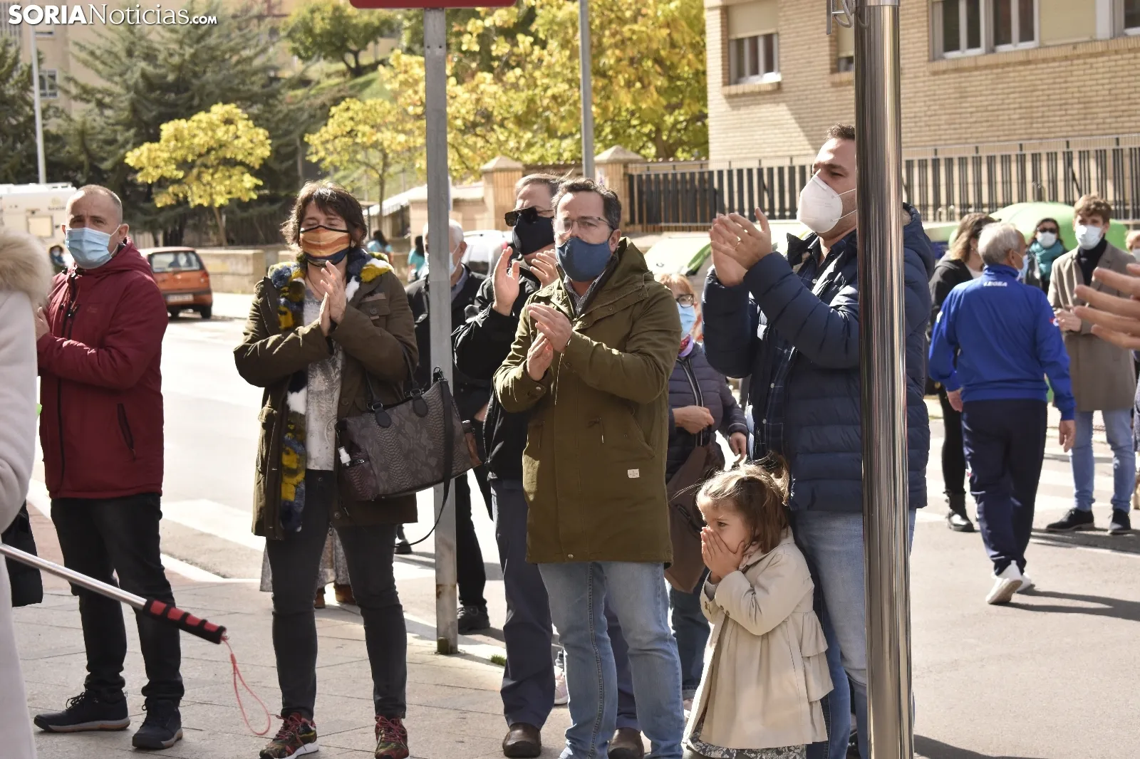 Concentración por la sanidad soriana.