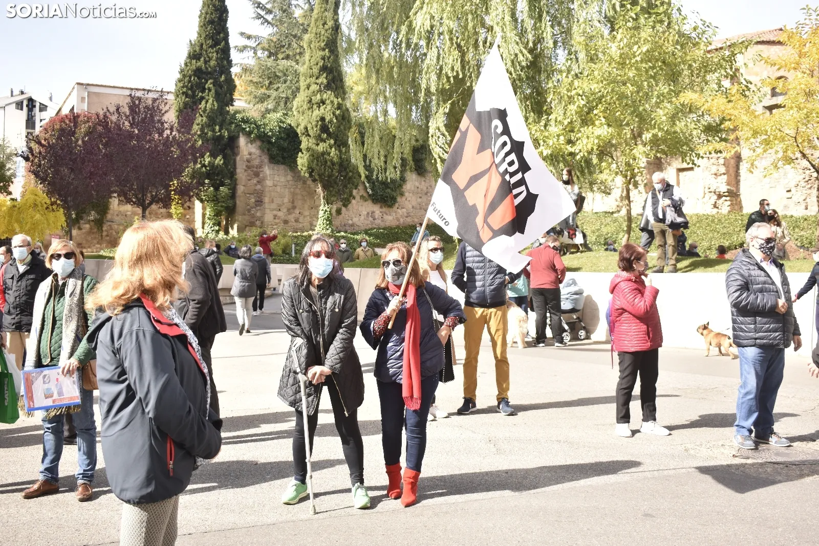 Concentración por la sanidad soriana.