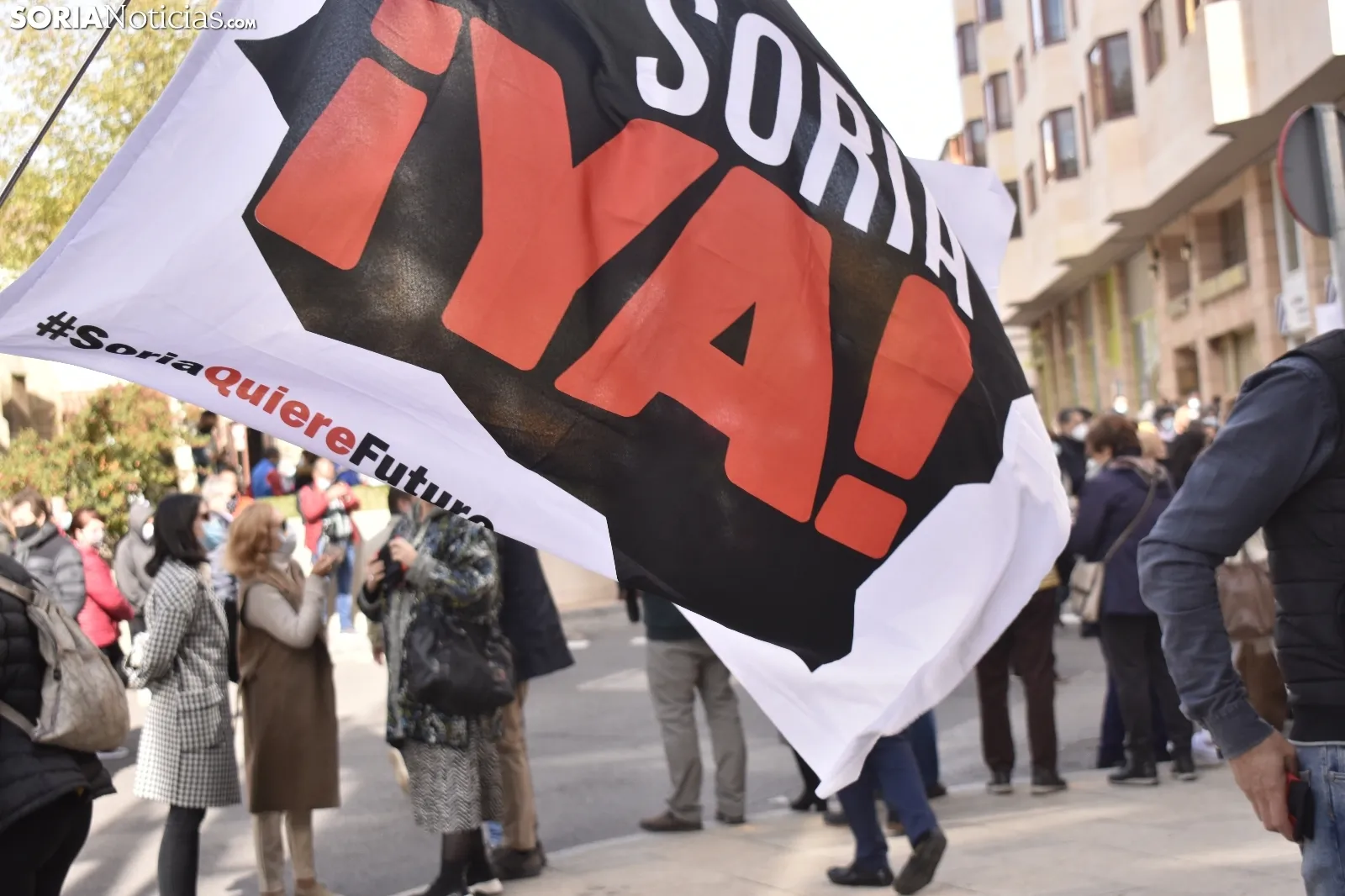 Concentración por la sanidad soriana.