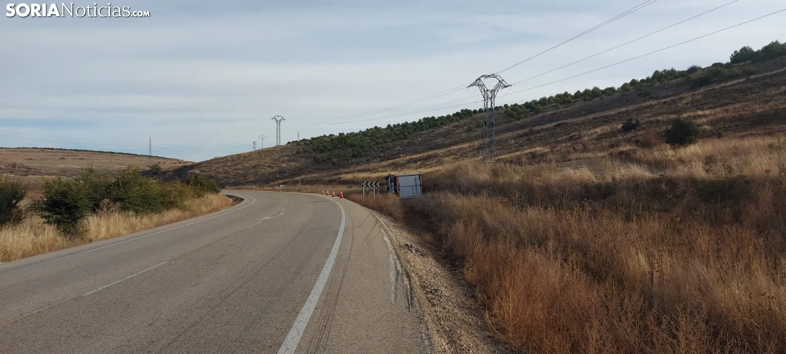 Aciidente de tráfico en la CL-101.