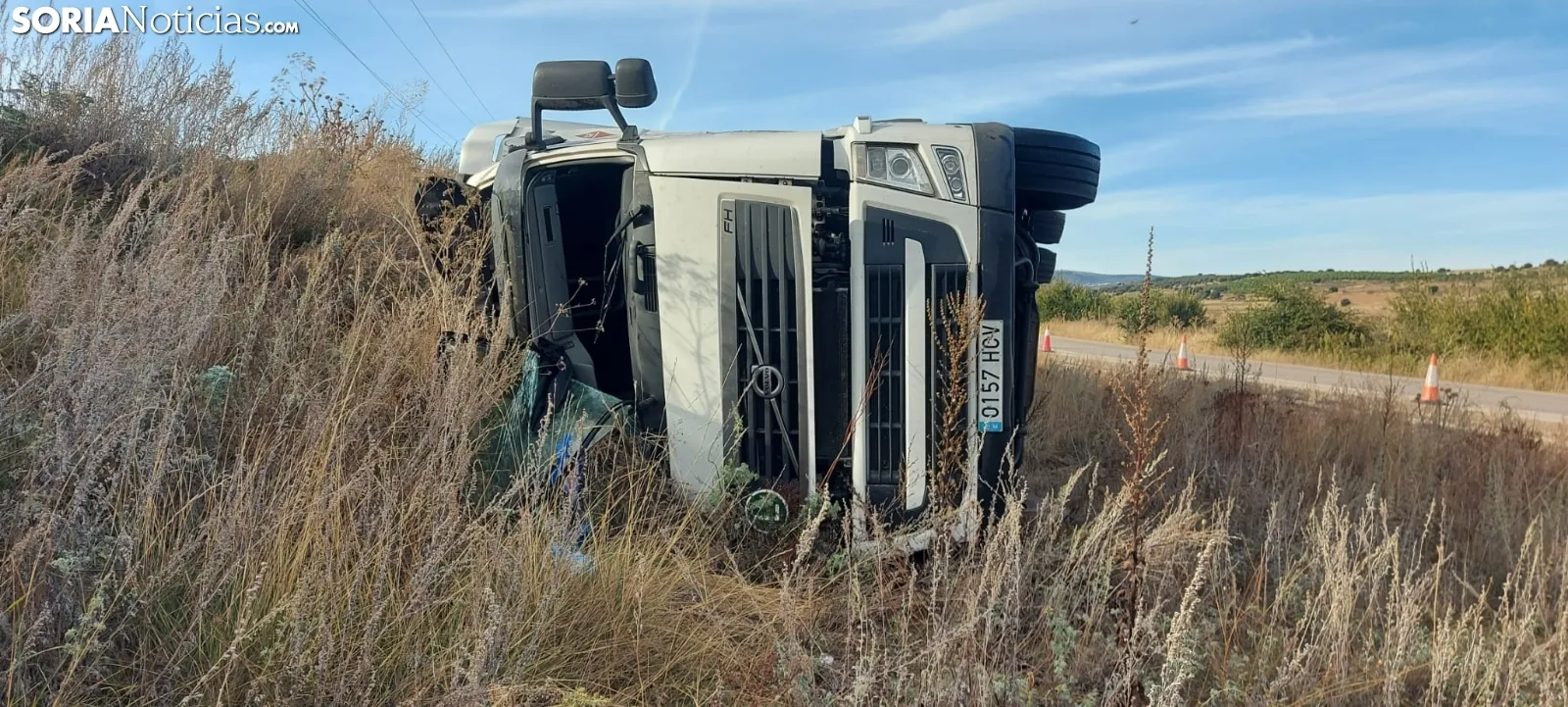 Aciidente de tráfico en la CL-101.