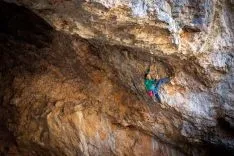 Una imagen de la gesta completada por el veterano escalador. / Luis Fidel Mateo