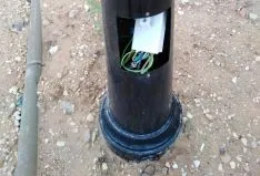 Imágenes de los destrozos.