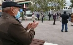 Una imagen de la concentración en la capital este sábado. /SN