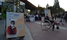 Una imagen de la concentración este martes. /SN