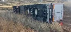 Aciidente de tráfico en la CL-101.