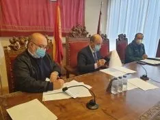Una imagen de la Junta de Seguridad de Ágreda en la que ha sido suscrito el convenio. /SdG