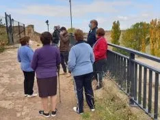 Una imagen de la visita oficial a Borobia este martes. /Sdg