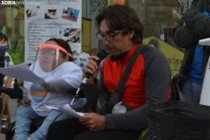 Una imagen de la concentración este martes. /SN