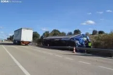 Una imagen del siniestro en las inmediaciones de Cadosa. /SN 