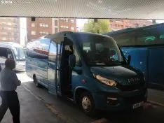 Maletas y microbus de la línea Soria - Valladolid.