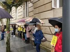 Peluquería sorianos ante la subdelegación