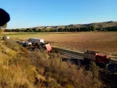 Imagen del siniestro en Langa de Duero. /Dip.