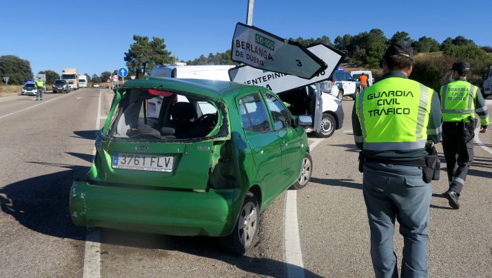 ACTUALIZACI&Oacute;N: Fallece una vecina de Madrid en un accidente de tr&aacute;fico ocurrido en el cruce de B