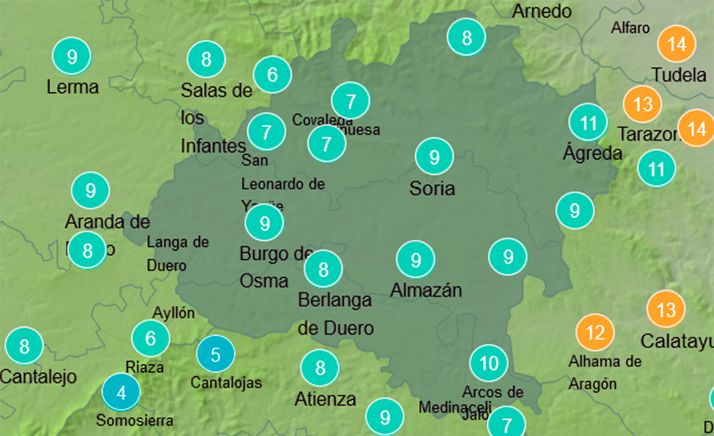 El tiempo en Soria: Más frío para comenzar la semana