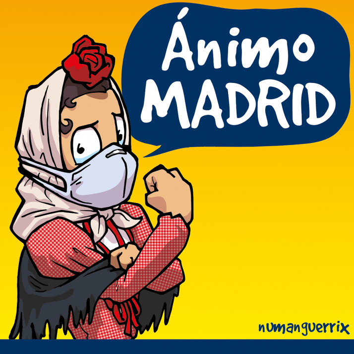 El mensaje de aliento soriano que se hace viral en Madrid