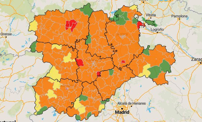 Coronavirus en Soria: Las zonas de salud `limpias´ y las que más preocupan