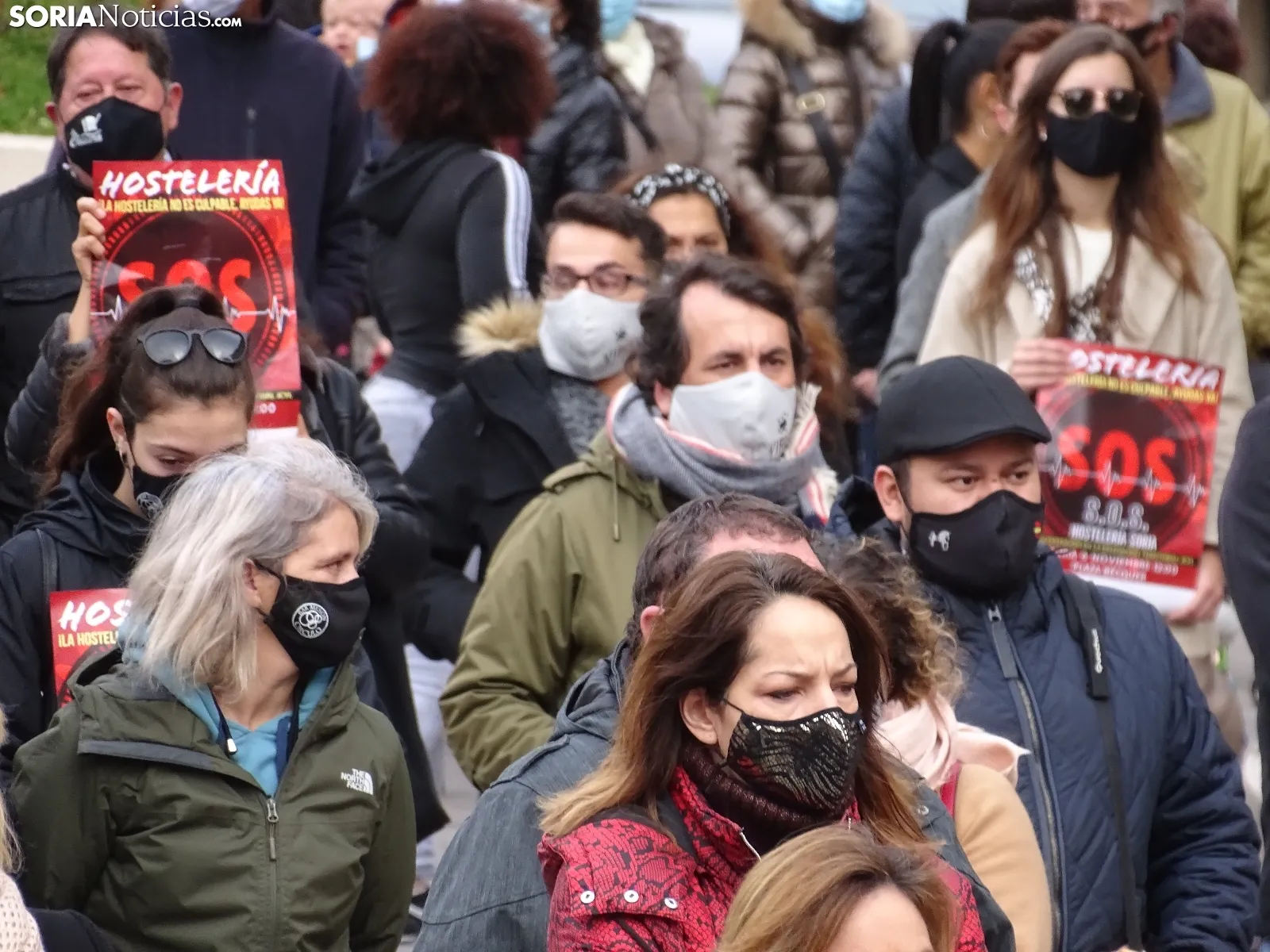 Una imagen de la concentración este viernes. /SN