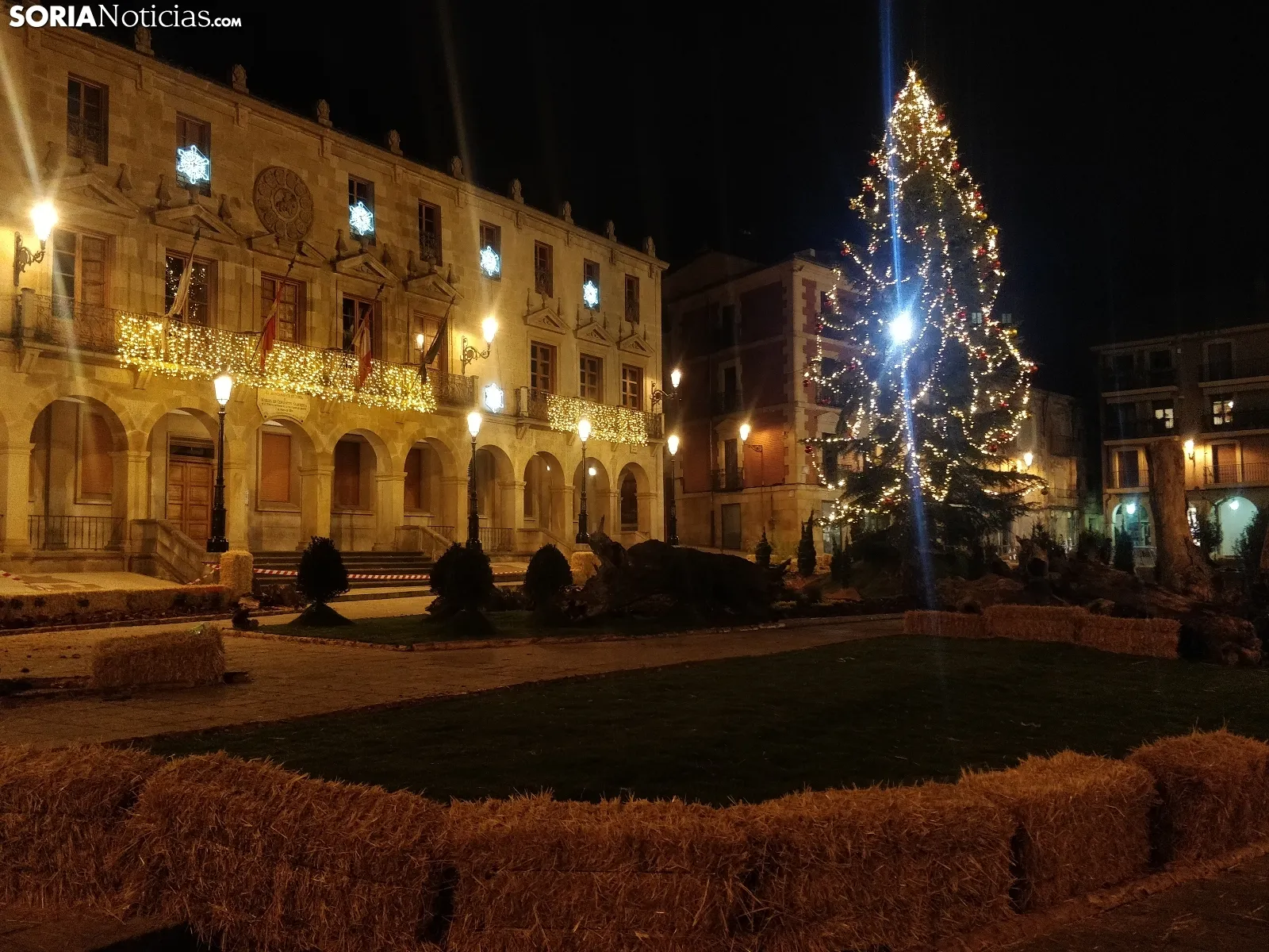Luces de Navidad en Soria en 2020. SN 