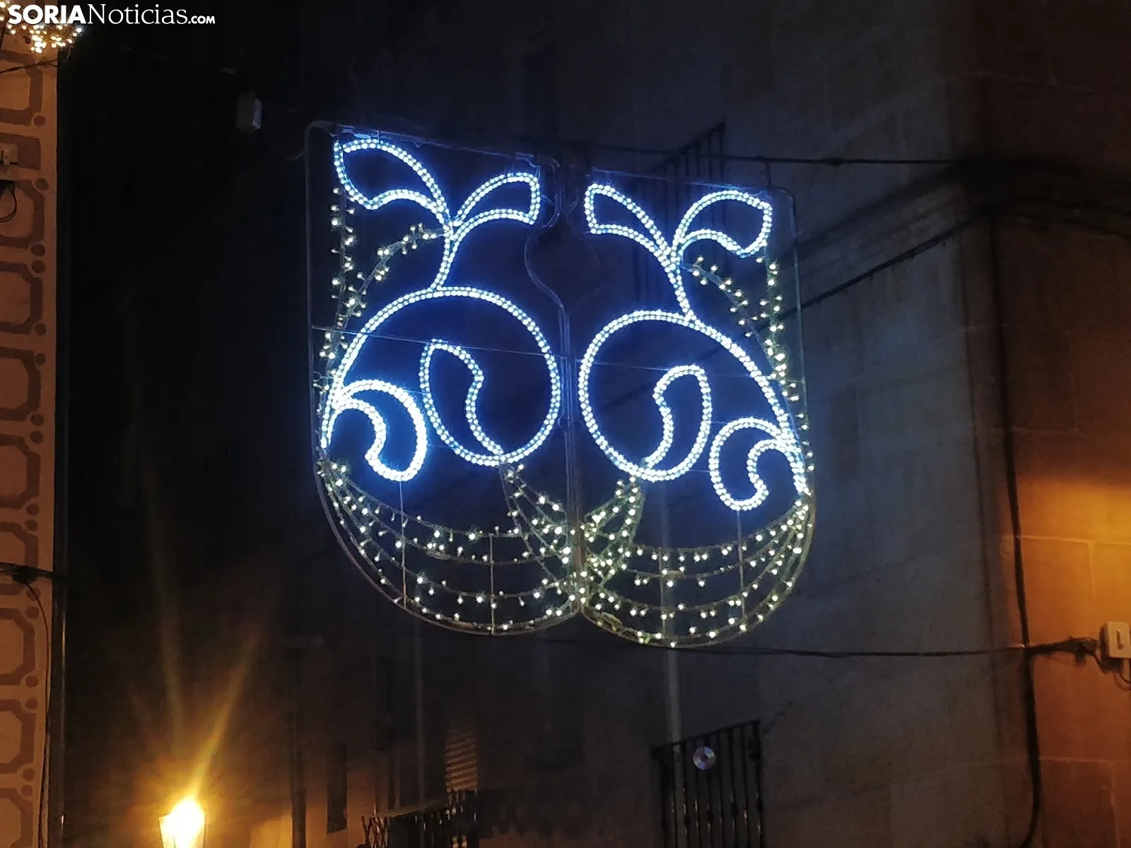 Luces de Navidad en Soria en 2020. SN 